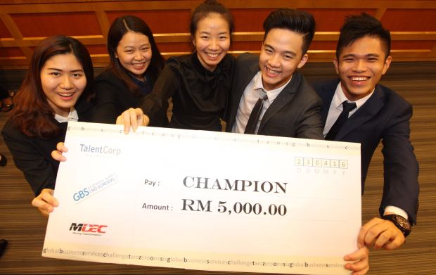 The winning team, mentored by IHS Global Malaysia.